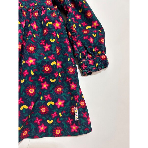 VINTAGE GYMBOREE RAINBOW TAG Girls Medium 2-3 Years Old CORDUROY FLORAL DRESS - Picture 11 of 12